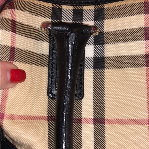 Burberry Check Small Tote Handbag - Picture 3 of 5